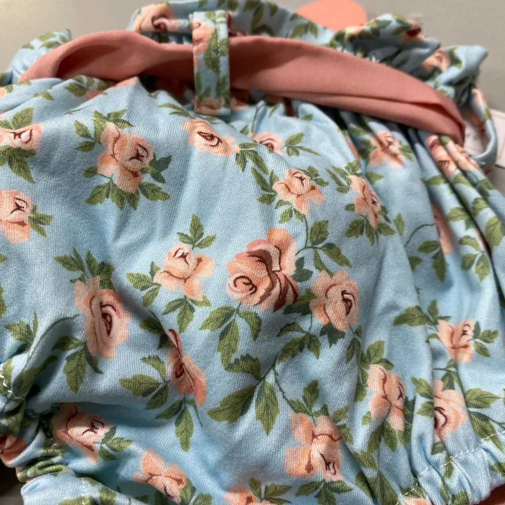 Bailey’s Blossoms Blue and Pink Diaper Covers sizes for Stylish Accessories